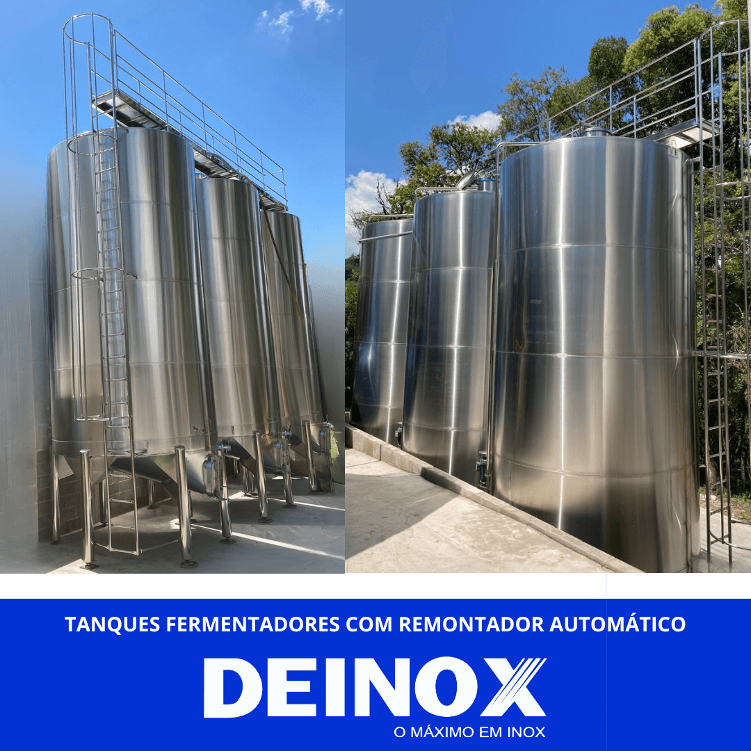 Tanques Fermentadores com Remontador Automático